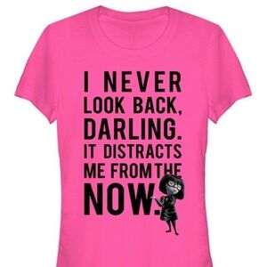 Disney Pixar Incredibles Edna “Never Look Back” Shirt. Never worn